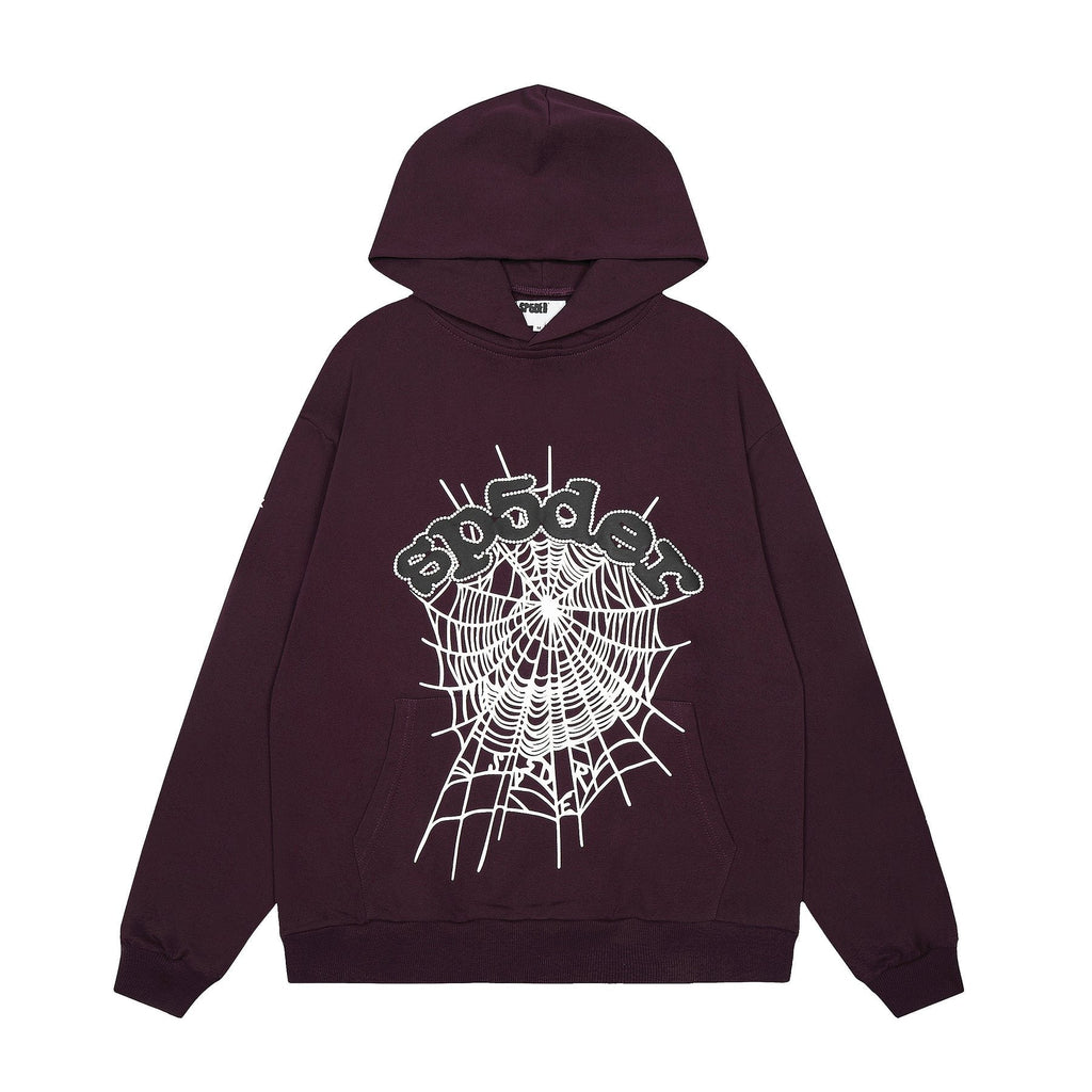 Sp5der Spiderweb Graphic Pullover Hoodie