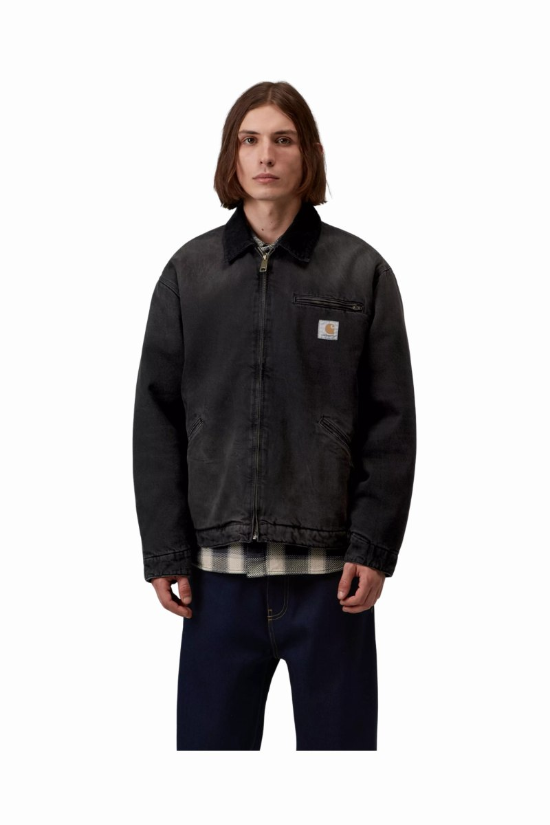 CARHARTT WIP OG DETROIT JACKET Black / Black Tobacco Used