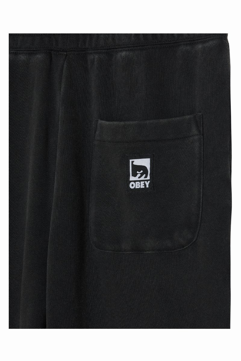OBEY POST SWEATPANT Dusty Black Limo