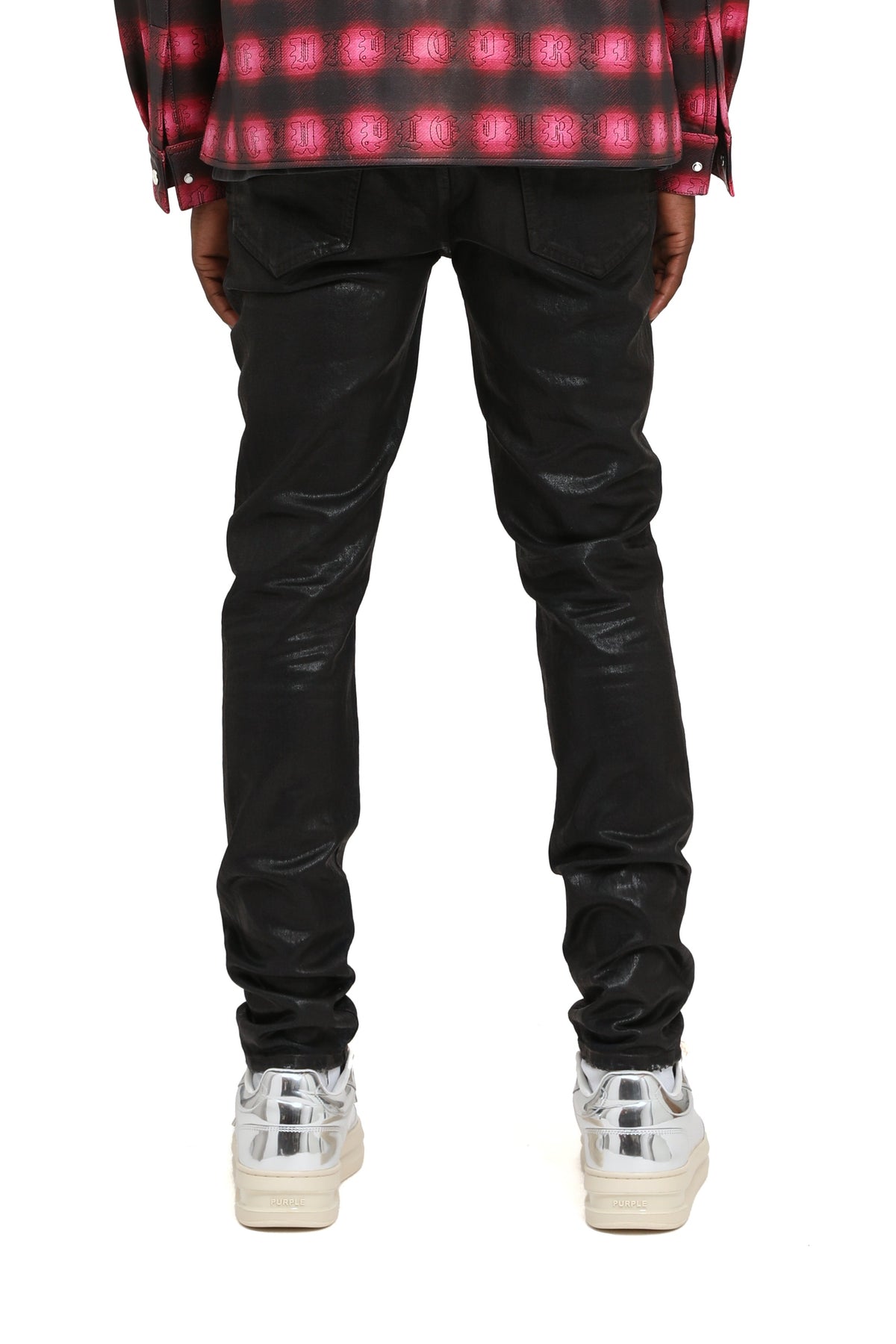 Purple Brand Skinny Coated Indigo Denim