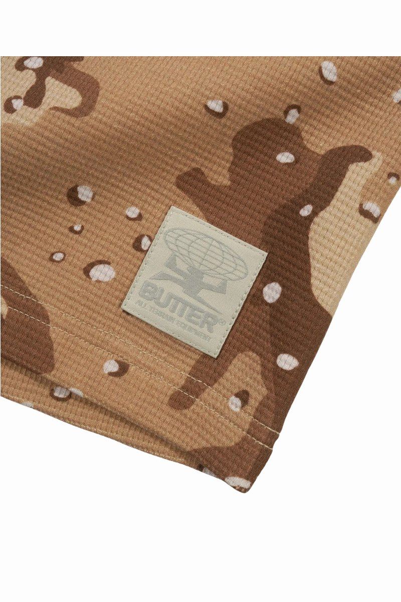 BUTTER WAFFLE L/S T-SHIRT Desert Camo