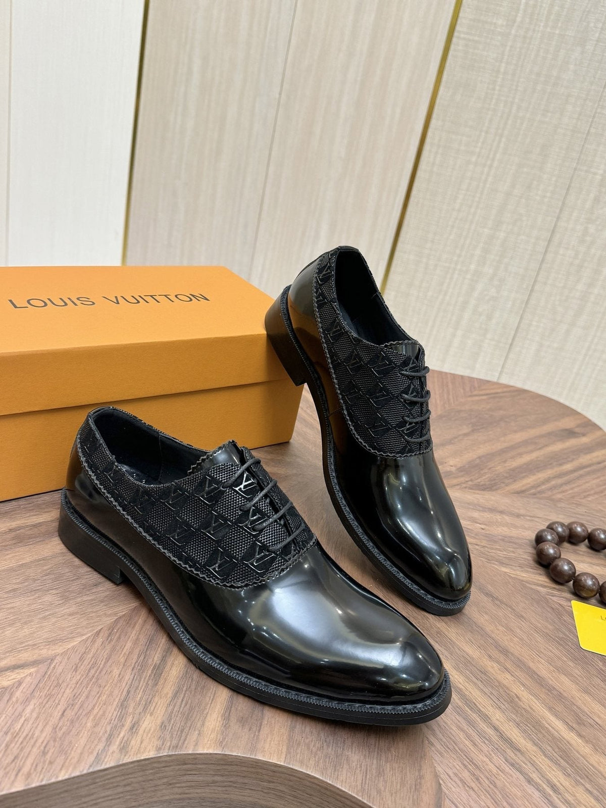 Louis Vuitton Men's Textured Vamp Lace-Up Dress Shoes
