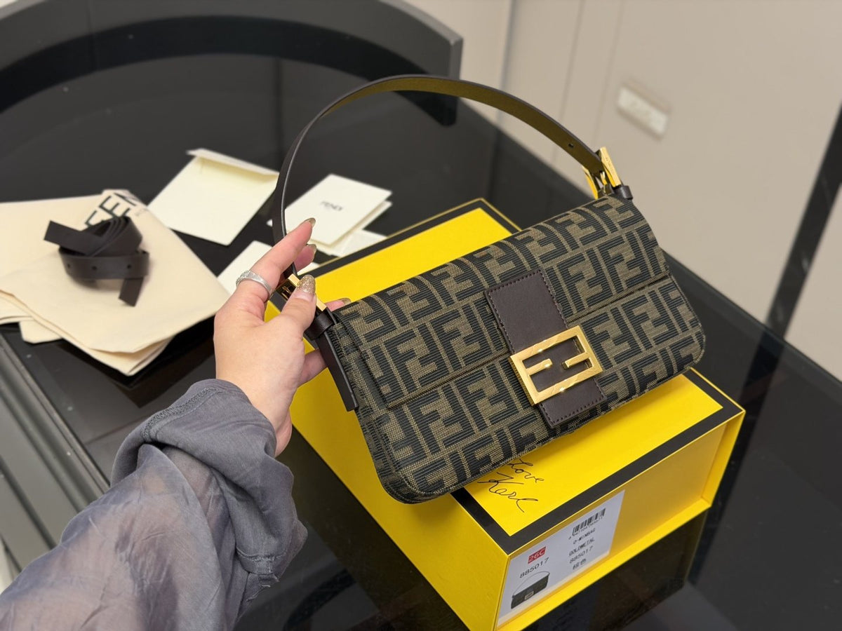 Fendi Monogram Flap Shoulder Bag