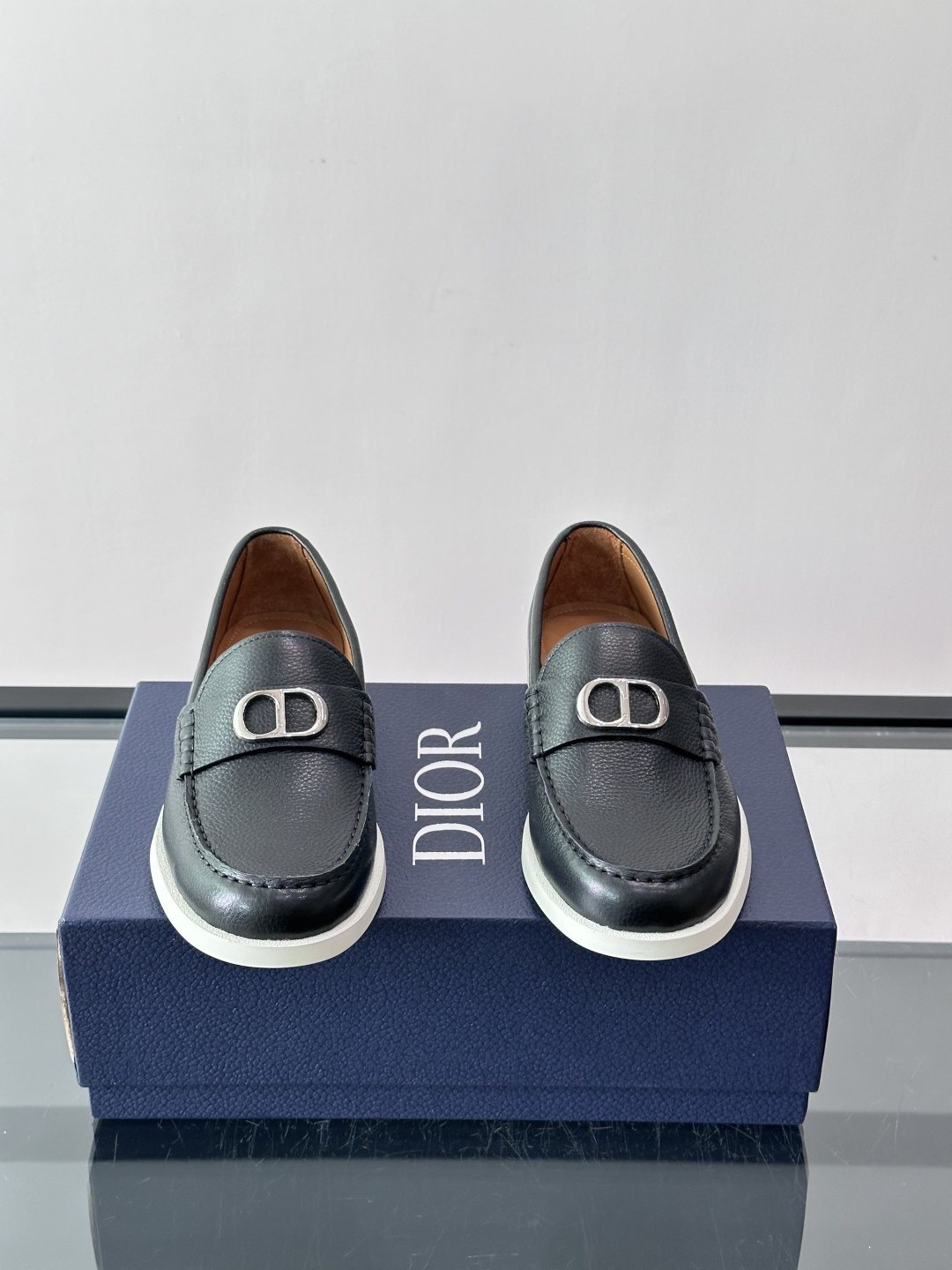 Dior Men's Textured Slip-On Loafers