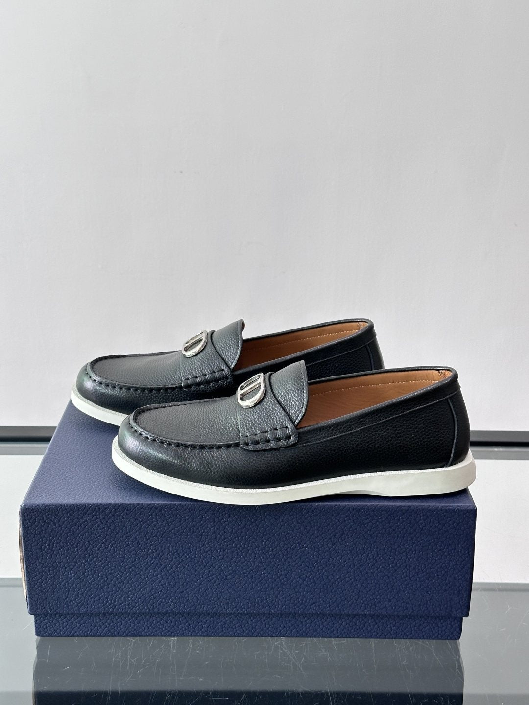 Dior Men's Textured Slip-On Loafers