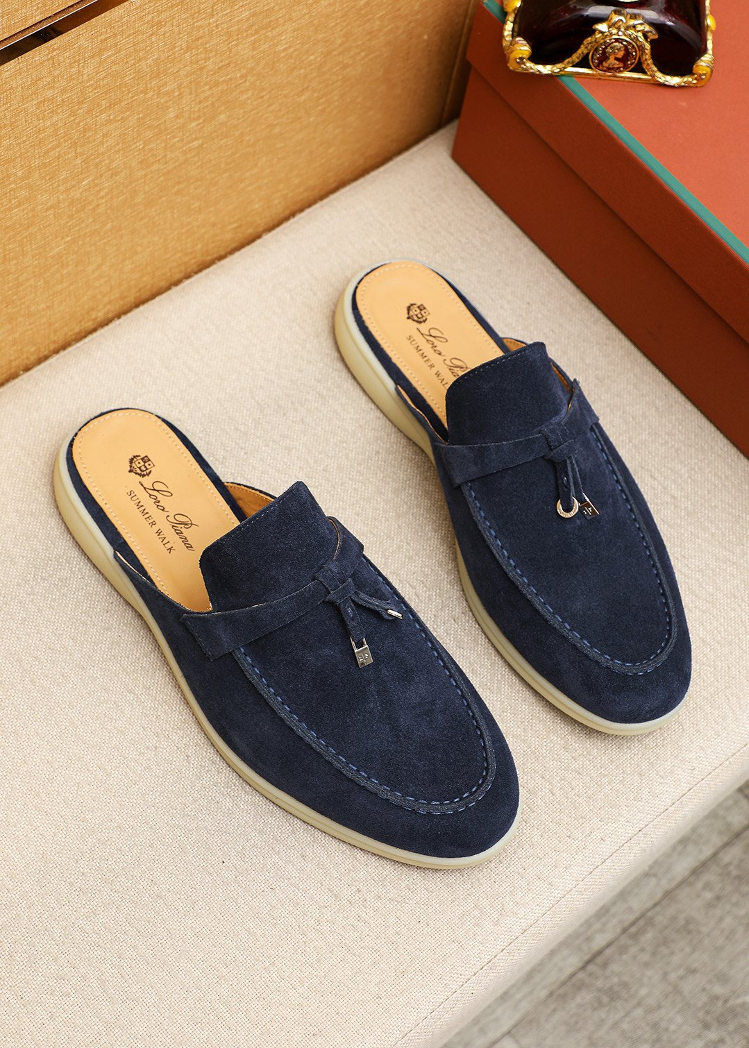 Loro Piana Tassel Backless Loafers