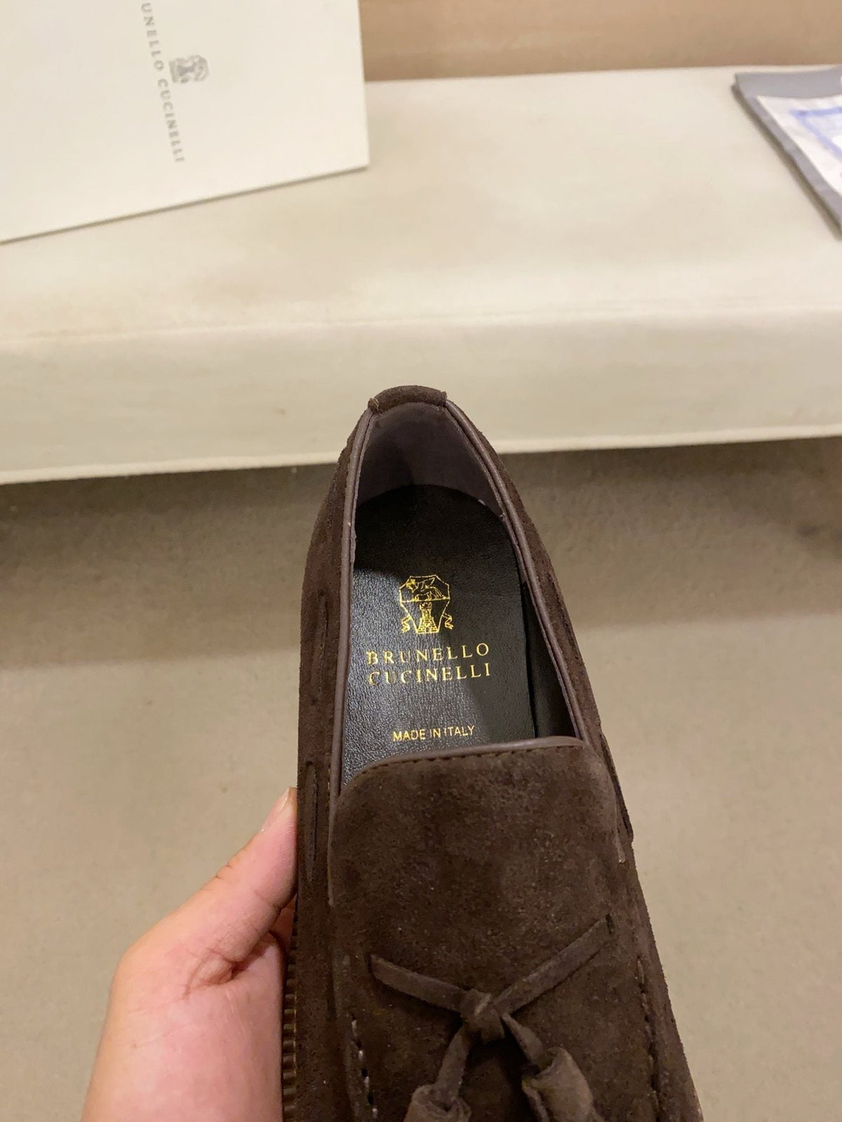 Brunello Cucinelli Suede Tassel Loafers