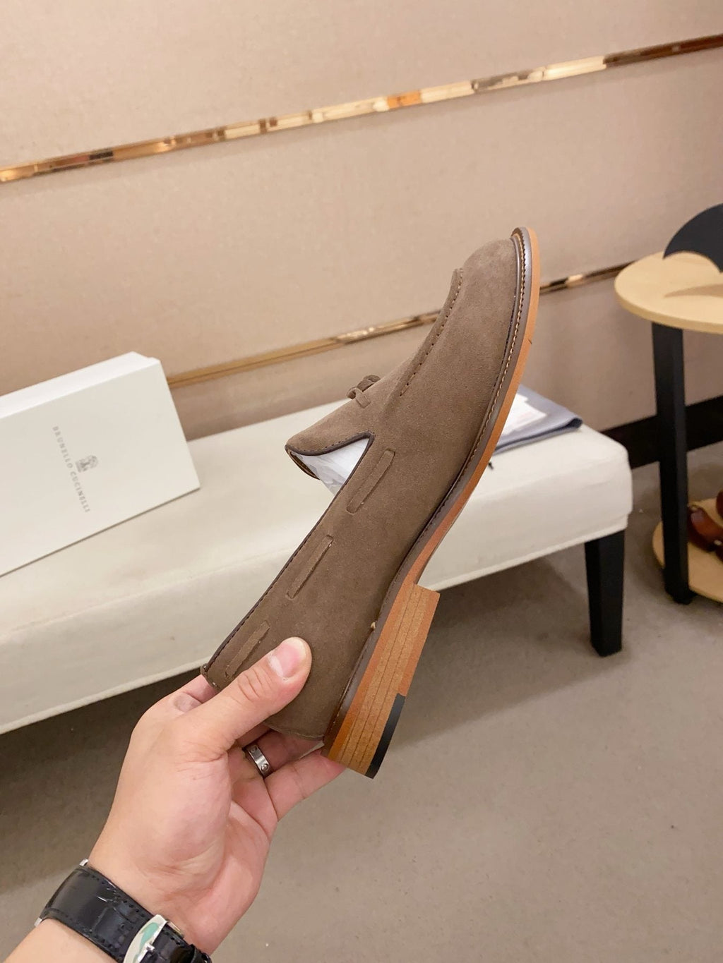 Brunello Cucinelli Suede Tassel Loafers