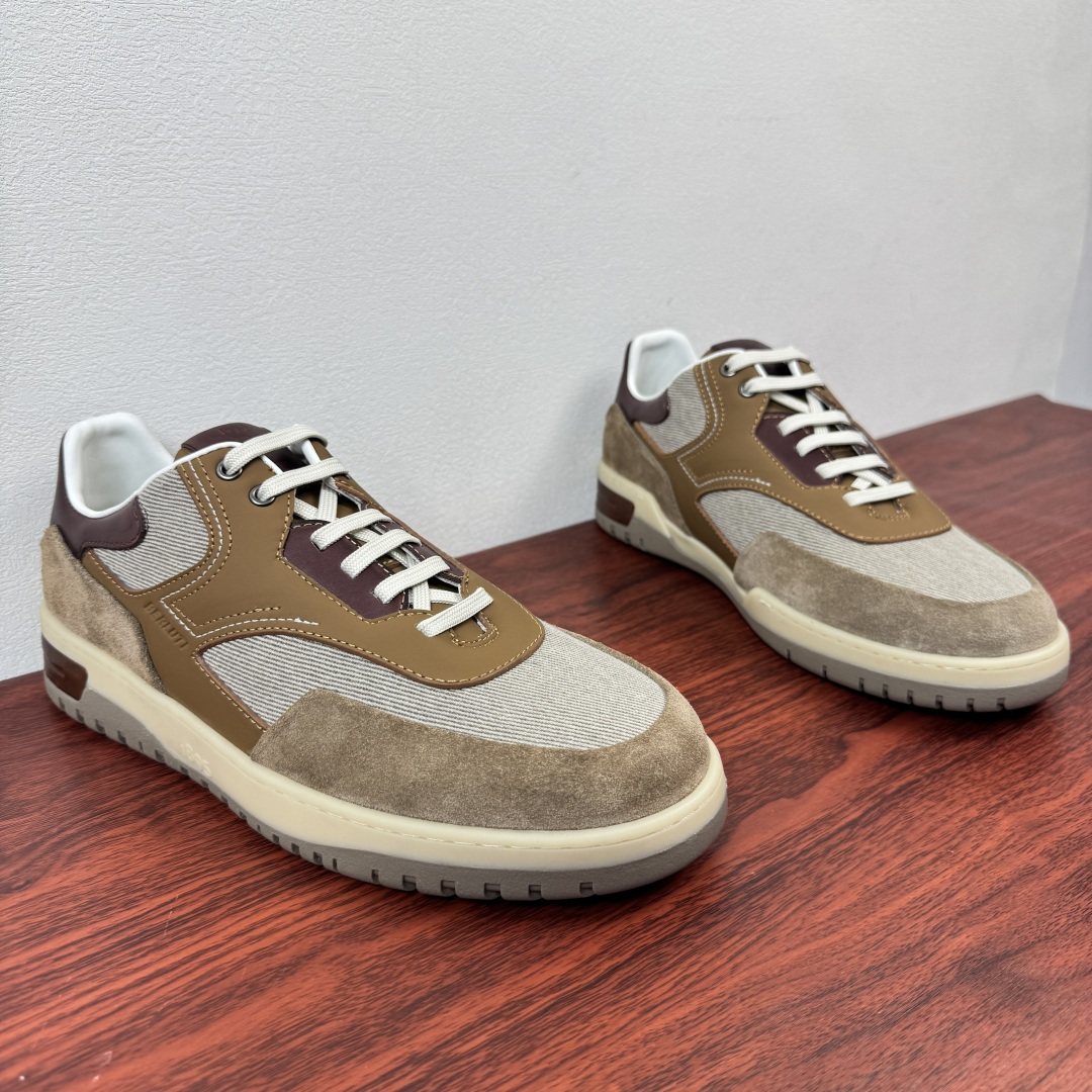 Berluti Paneled Low-Top Sneakers