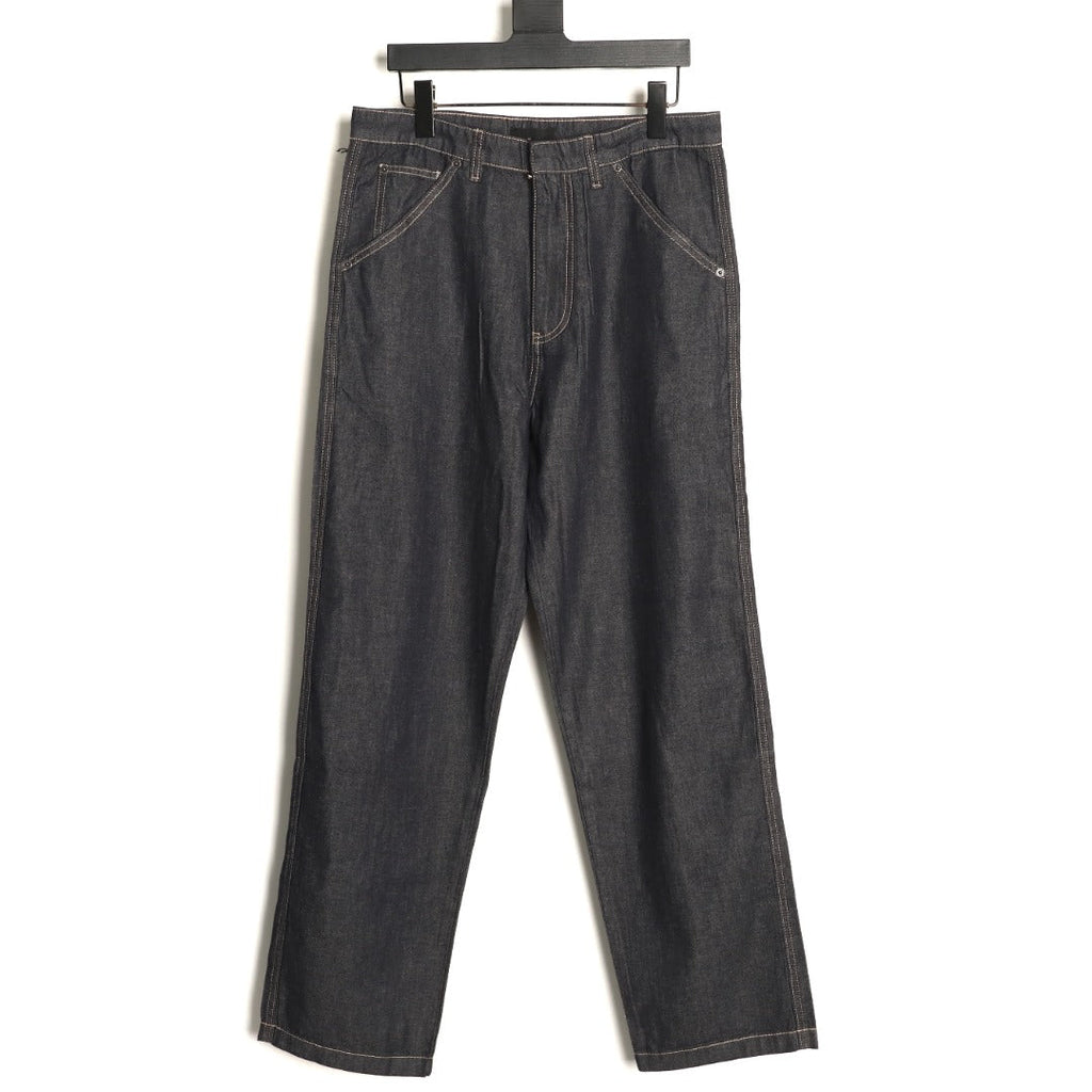 Prada PRD Rear-Pocket Triangle Detail Jeans - Dark Charcoal
