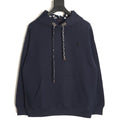 Louis Vuitton Monogram-Style Hood and Drawstring Pullover Hoodie - Navy